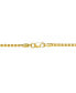 Фото #5 товара Italian Gold 14k Gold Necklace, 16" Diamond-Cut Popcorn Chain (1-5/8mm)