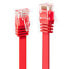 Lindy 1m Cat.6 U/UTP Flat Cable - Red - 1 m - Cat6 - RJ-45 - RJ-45