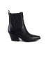 Фото #3 товара Women's Black Premium Leather Ankle Boots Lightning Bolt & Star Lyra By