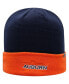 Фото #2 товара Men's Navy and Orange Auburn Tigers Core 2-Tone Cuffed Knit Hat
