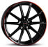 Колесный диск литой Borbet LX black glossy rim red 8.5x20 ET45 - LK5/112 ML57.1