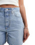 Фото #8 товара ASOS DESIGN denim dad short in light wash blue