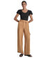 Women's High Rise Belted Wide-Leg Cargo Pants