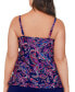 Plus Size Paisley-Print Tiered Tankini Top, Created for Macy's