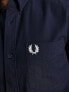 Фото #5 товара Fred Perry short sleeve oxford shirt in navy