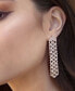 ფოტო #3 პროდუქტის Linear Crystal Statement Chain Earrings
