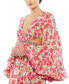 ფოტო #2 პროდუქტის Women's Ieena Floral Cut Out V Neck Bell Sleeve Mini Dress