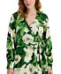 ფოტო #4 პროდუქტის Women's Floral V-Neck Faux-Wrap Maxi Dress