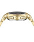 ფოტო #2 პროდუქტის Men's Swiss Chronograph Aion Gold Ion Plated Stainless Steel Bracelet Watch 45mm