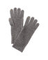 Фото #1 товара Forte Cashmere Luxe Textured Cashmere Gloves Women's Grey