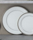 Фото #15 товара Charlotta Platinum 4 Piece 10.5" Dinner Plates Set, Service for 4