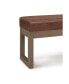 Фото #7 товара Milltown Contemporary Rectangle Footstool Ottoman Bench