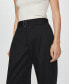 ფოტო #4 პროდუქტის Women's Pleated Suit Pants