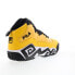 Фото #8 товара Fila MB Night Walk 1BM01747-702 Mens Yellow Athletic Basketball Shoes