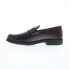 Фото #3 товара Drew Essex 43950-51 Mens Burgundy Wide Loafers & Slip Ons Penny Shoes