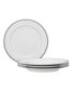 Фото #2 товара Regina Platinum Set of 4 Bread Butter and Appetizer Plates, Service For 4