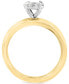 ფოტო #6 პროდუქტის EFFY® Diamond Oval Cluster Bridal Set (1/2 ct. t.w.) in 14k White Gold or 14k Gold & White Gold