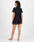 ფოტო #3 პროდუქტის Women's 2-Pc. Short Satin Pajamas Set, Created for Macy's