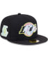 Фото #2 товара Men's Black Los Angeles Lakers Color Pack 59FIFTY Fitted Hat