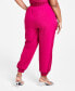 Trendy Plus Size Wide-Leg Joggers