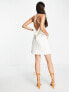 Фото #5 товара Pretty Lavish Keisha backless mini dress in matte white