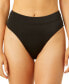 Фото #1 товара Juniors' Banded High-Waist Ribbed Bikini Bottoms, Created for Macy's