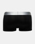 Calvin Klein steel cotton trunks 3 pack in black with coloured waistband M - фото #6