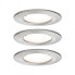 Фото #2 товара PAULMANN 934.76 - Recessed lighting spot - GU10 - 3 bulb(s) - LED - 2700 K - Metallic