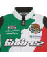 Men's White/Black Daniel Suarez Freeway Insurance Twill Driver Uniform Full-Snap Jacket