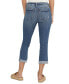 ფოტო #2 პროდუქტის Women's Elyse Mid-Rise Stretch Capri Jeans