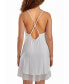 Cecily Elegant Plus Size White Lace and Mesh Chemise