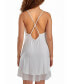 ფოტო #2 პროდუქტის Cecily Elegant Plus Size White Lace and Mesh Chemise