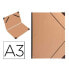 Фото #2 товара CLAIREFONTAINE Din A3 flat folder with laid brown kraft rubber bands