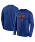 Фото #1 товара Men's Royal New York Mets Authentic Collection Team Logo Legend Performance Long Sleeve T-shirt