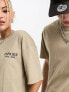 Dickies Unisex eagle point mountain back print t-shirt in sand exclusive to asos