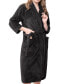 Фото #3 товара Unisex Luxury Hotel Spa Warm Shawl Collar Soft Plush Fleece Bath Robe