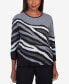 ფოტო #1 პროდუქტის Petite Classics Animal Jacquard Beaded Sweater