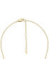 Фото #4 товара Fossil harlow Linear Texture Gold-Tone Stainless Steel Chain Necklace
