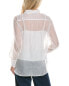 Фото #2 товара Marella Tony Silk-Blend Shirt Women's White 14