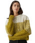 ფოტო #2 პროდუქტის Women's Colorblocked Puff Sleeve Sweater