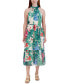 Фото #1 товара Платье для женщин Donna Ricco безрукавка с имитацией высокого воротника