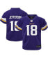 ფოტო #1 პროდუქტის Toddler Boys and Girls Justin Jefferson Purple Minnesota Vikings Game Jersey