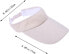 Фото #12 товара VORCOOL Sports Visor Cap Unisex Cap UV Protection Adjustable for Summer Tennis Golf Cycling Fishing Running Jogging