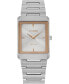 ფოტო #1 პროდუქტის Eco-Drive Unisex Stiletto Stainless Steel Bracelet Watch 25x35mm