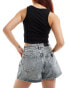 Фото #2 товара Armani Exchange baggy shorts 5 pockets in grey denim