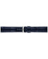 ფოტო #4 პროდუქტის Men's Carson Premium Gent Moonphase Blue Leather Strap Watch 40mm