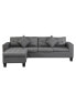 L-Shaped Sectional Sofa Set with Chaise Lounge