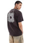 Dickies oatfield back print t-shirt in dark brown- exclusive to asos