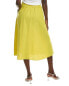 Фото #2 товара Eileen Fisher Petite Ripple Pocket Midi Skirt Women's Yellow Pl