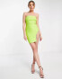 Band Of Stars premium mini dress with crystal embellishment in lime